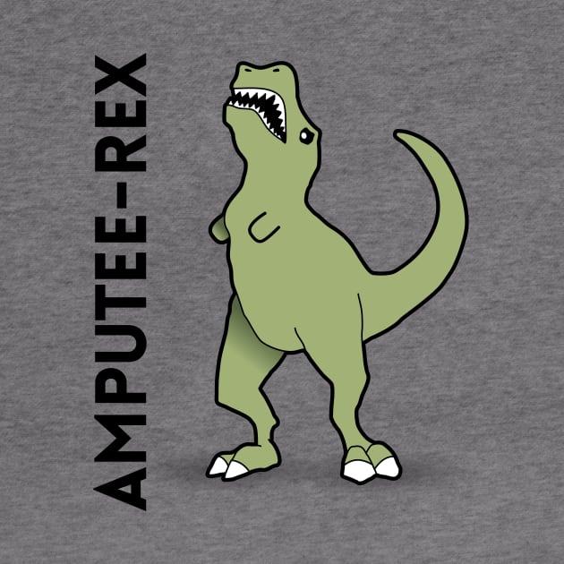 Amputee-Rex - Dinosaur Pun Design by Nonstop Shirts